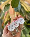 Martisor plantabil sticlute cu seminte de flori - personalizat