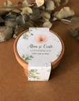 Marturie mini kit de plantat cu ghiveci de ceramica si seminte de flori