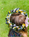 Coroniță din flori uscate și prezervate - flori naturale