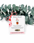 Martisor plantabil  capsula cu seminte de flori (model 3)