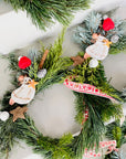 Coronita de Craciun cu decoratiune ingeras