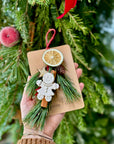 Decoratiune de Craciun cu ornament din compozit de piatra