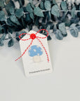 Martisor brodat cu magnet - primavara