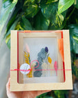 Martisor tablou cu flori prezervate - flori prezervate