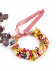Coronita cununa de flori pastel de purtat pe cap