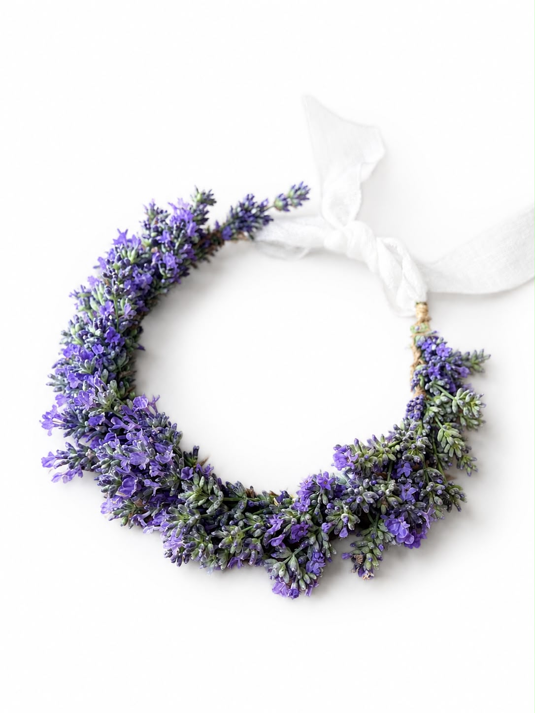 Coronita din Lavanda proaspata de purtat pe cap