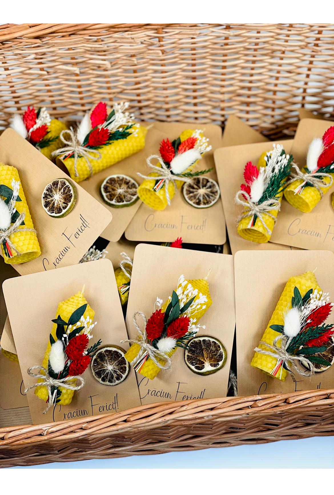 Lumanare decorativa  din ceara naturala