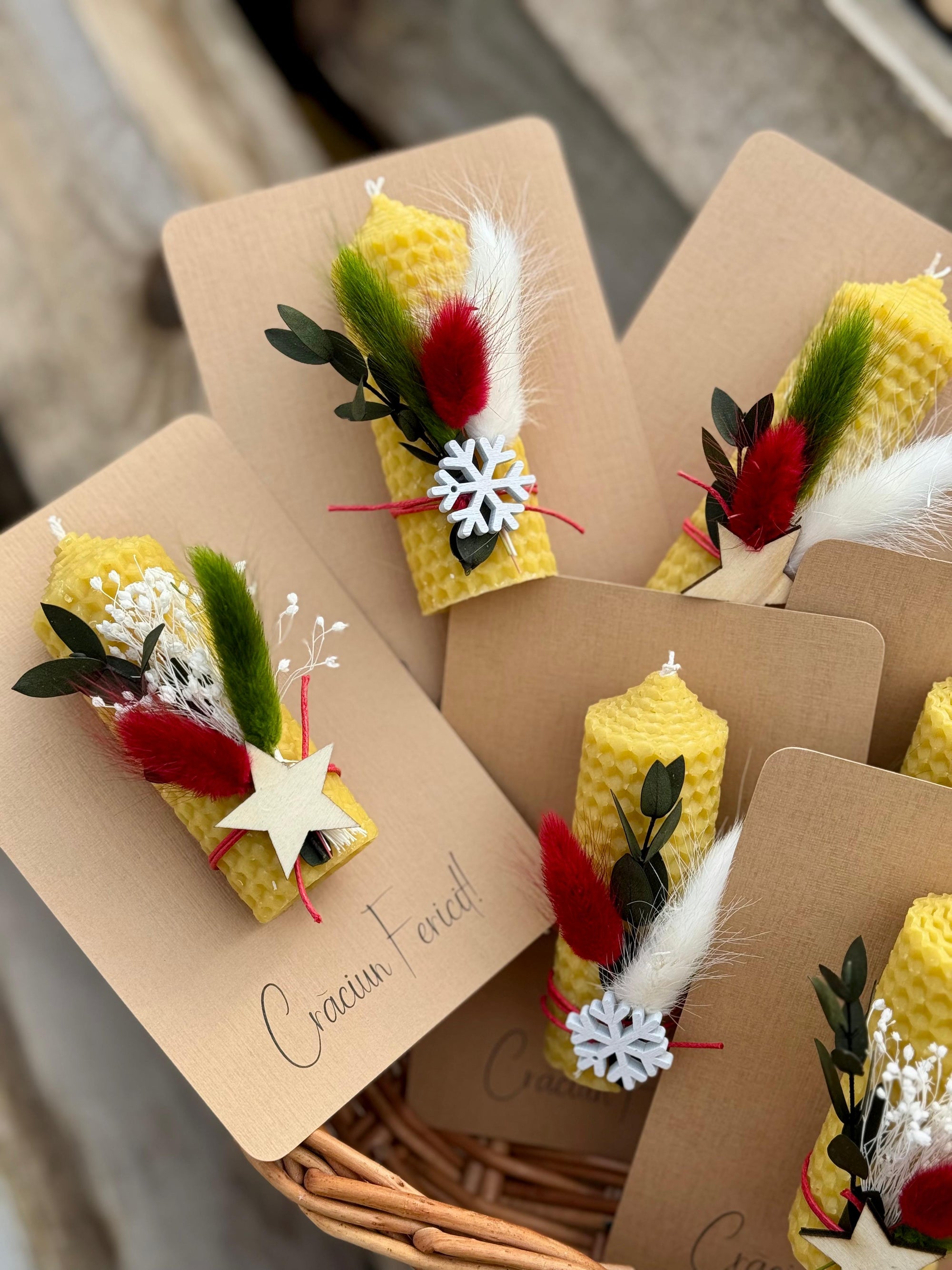 Lumanare decorativa  din ceara naturala