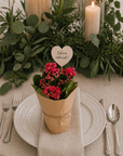 Flori marturii de nunta si botez Kalanchoe Calandiva in ambalaj kraft