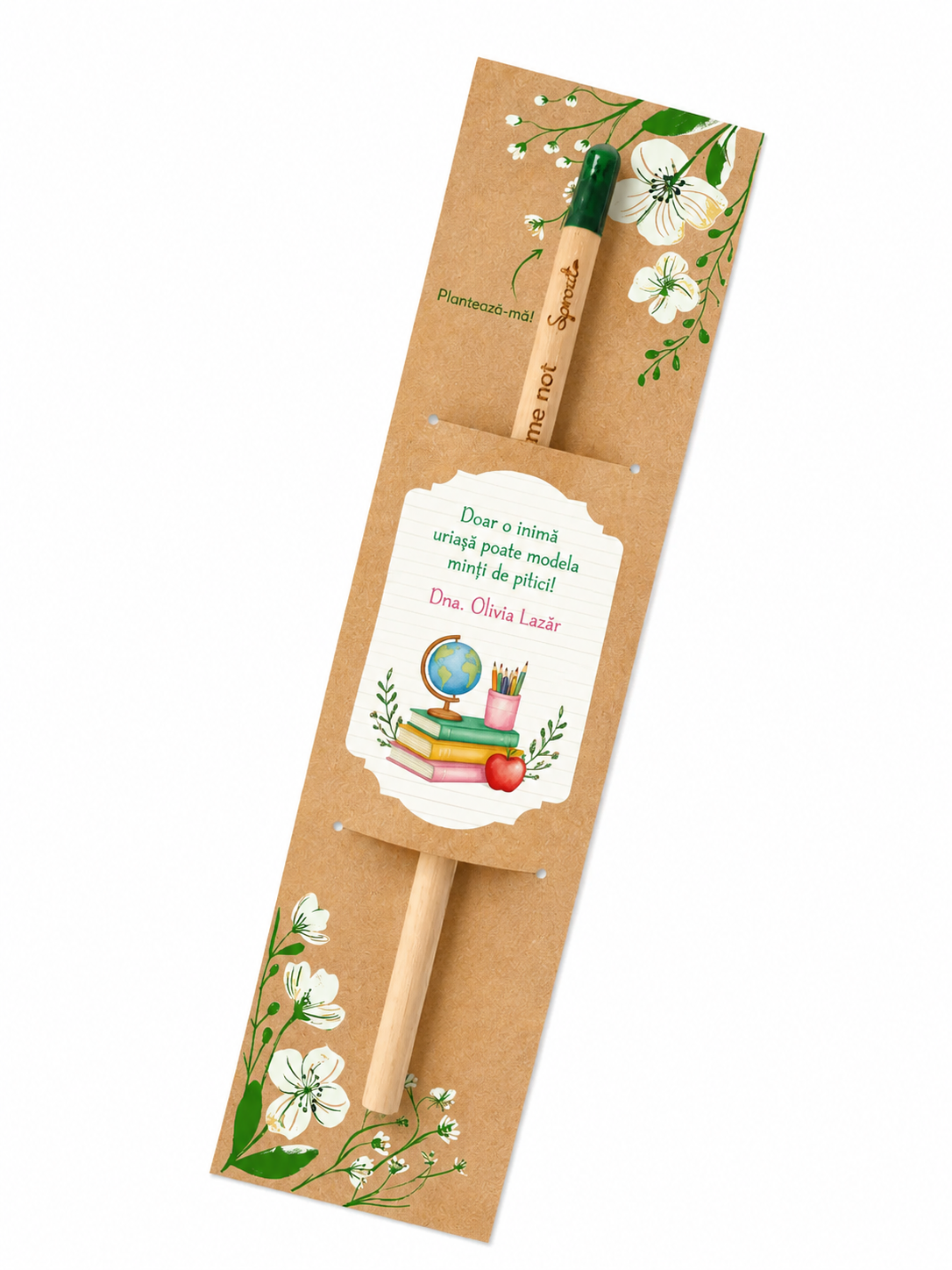 Creion plantabil personalizat cadou profesori