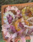 Coronita de scoala pentru premiere din hortensie pastel