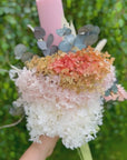 Lumanare din ceara roz pal botez fetita